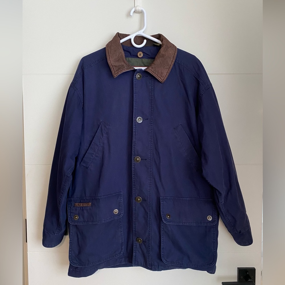 Timberland Navy Chore Coat in Size Medium